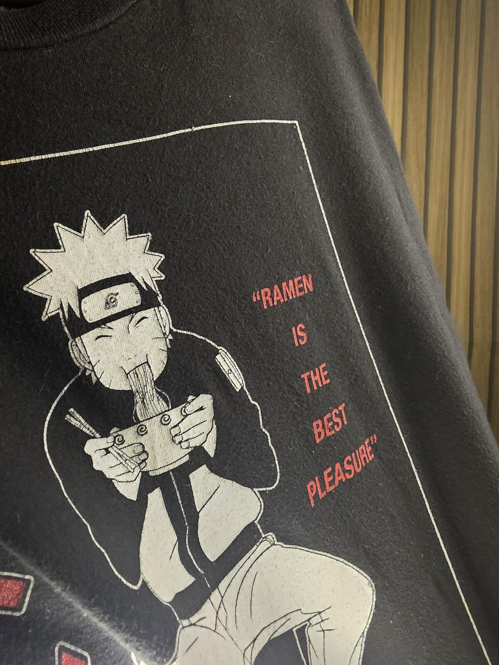 Naruto Graphic T-shirt Ichiraku Ramen Shop Black Large
