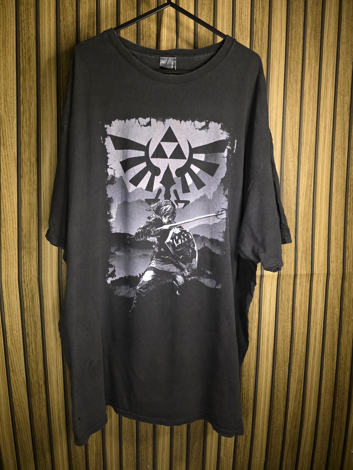 Nintendo The Legend of Zelda Graphic T-Shirt Black Size XXL