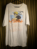 Naruto Graphic T-Shirt Anime Character Print Cream XXL