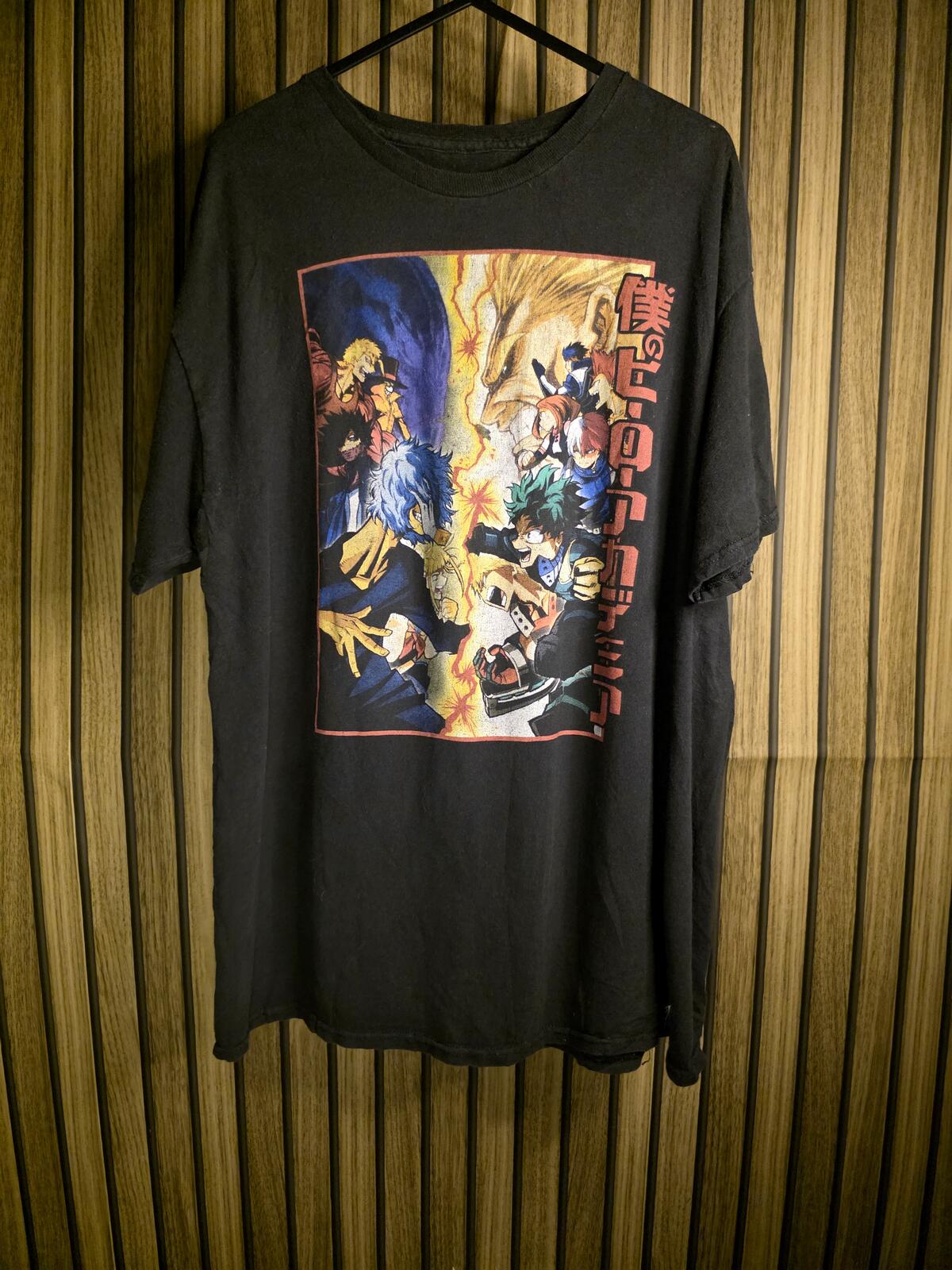 My Hero Academia Graphic T-shirt Black Large