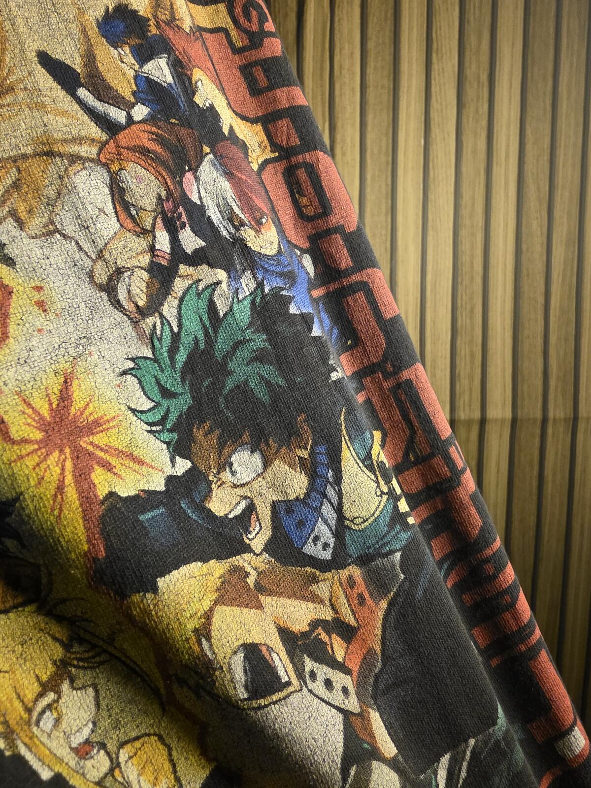 My Hero Academia Graphic T-shirt Black Large