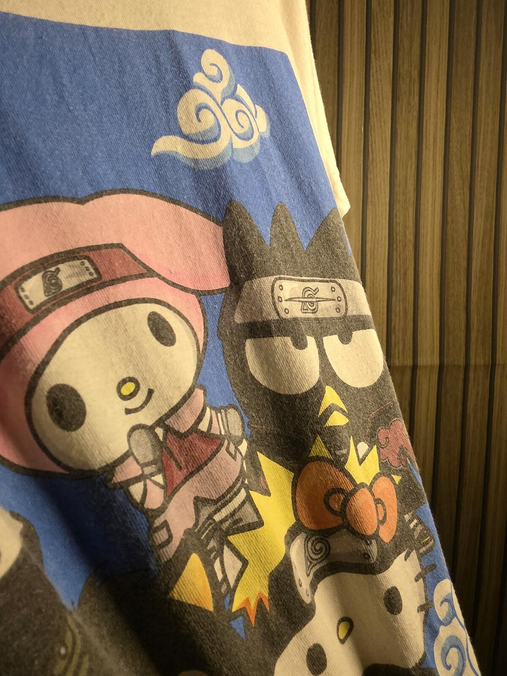 Hello Kitty and Friends x Naruto Crossover Graphic T-Shirt White Small