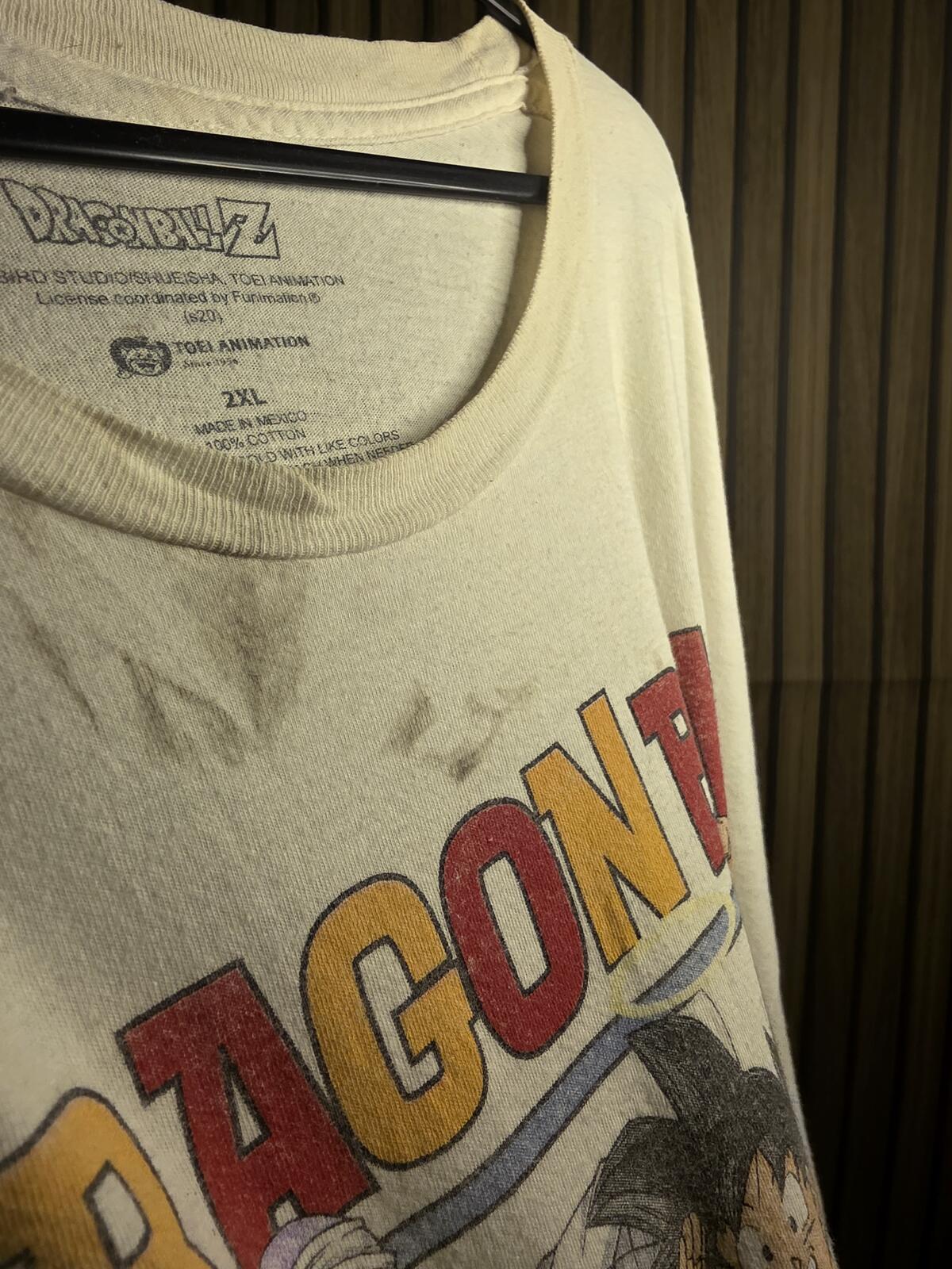 Dragon Ball Z Graphic T-Shirt White 2XL