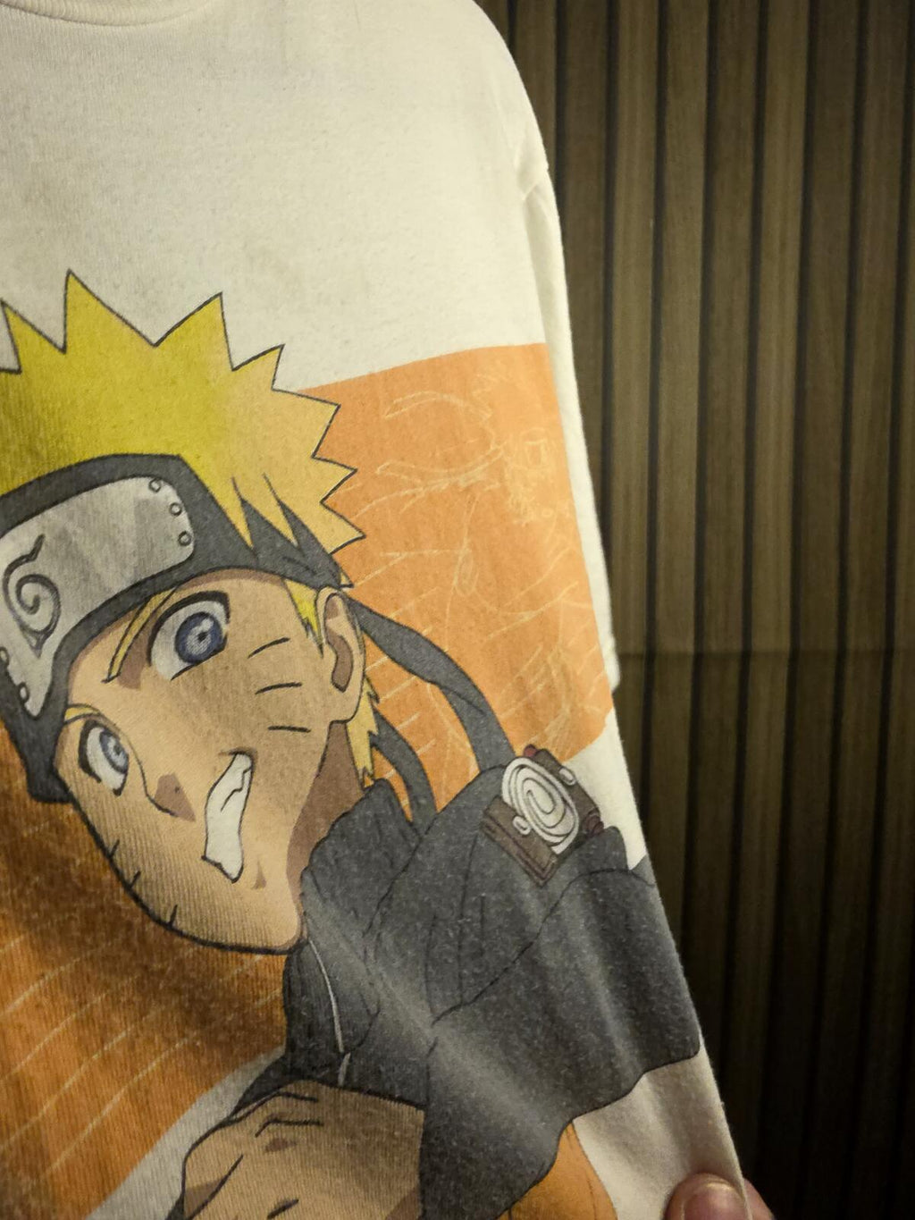 Naruto Graphic T-shirt Anime Character White Medium