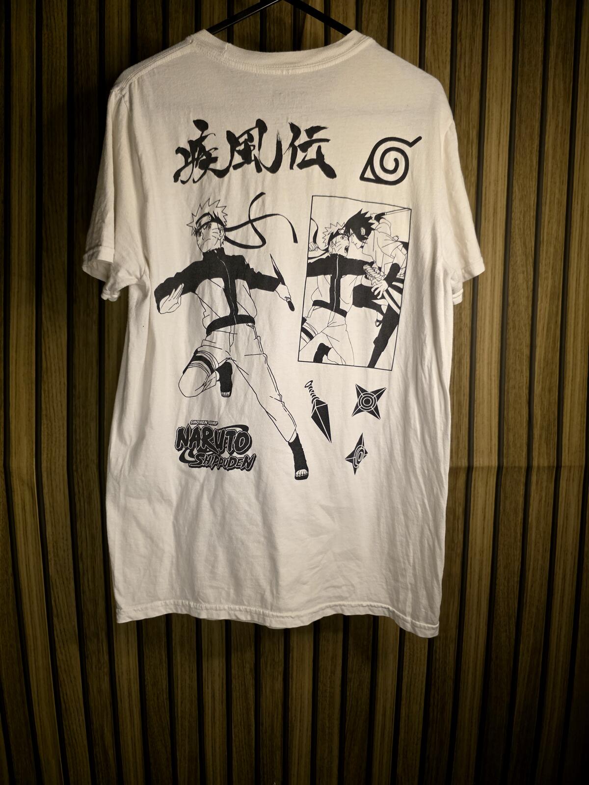 Naruto Shippuden Graphic T-Shirt White Size S