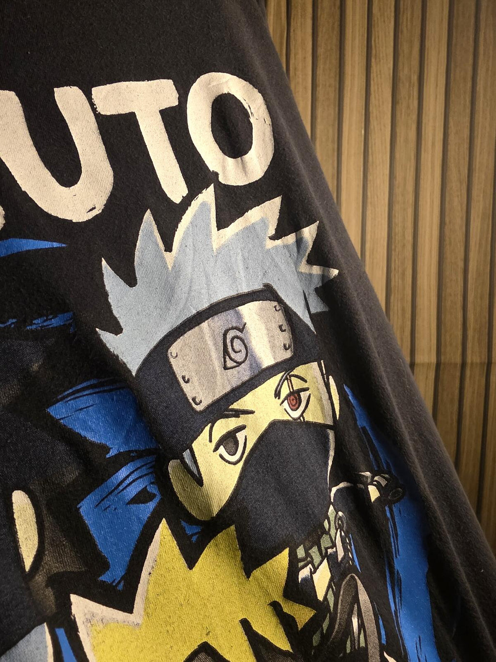 Naruto Shippuden Graphic T-Shirt Black Size S