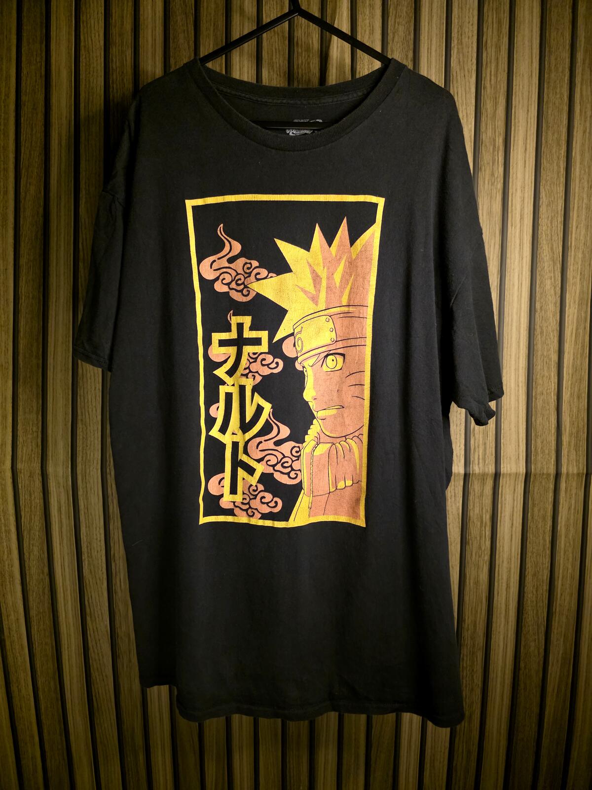 Naruto Graphic T-Shirt Black Size XL