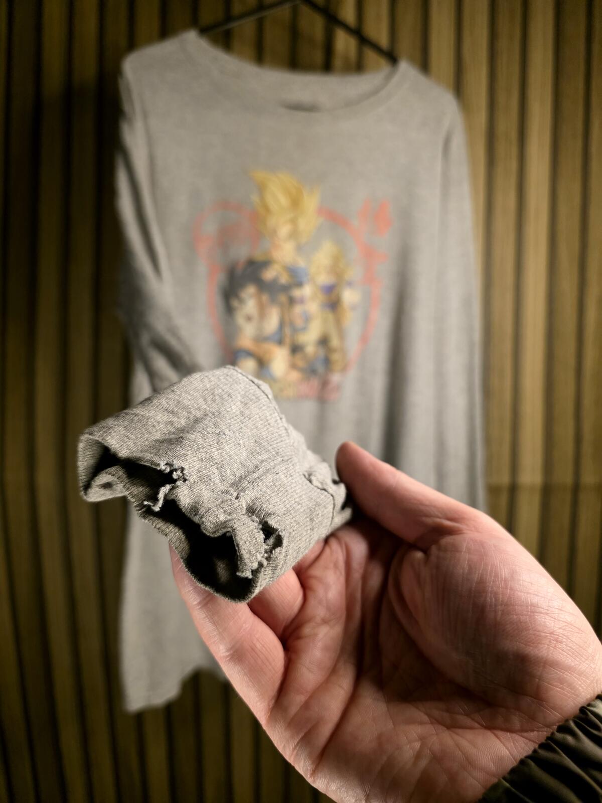 Dragon Ball Z Long Sleeve T-shirt Grey Size Small