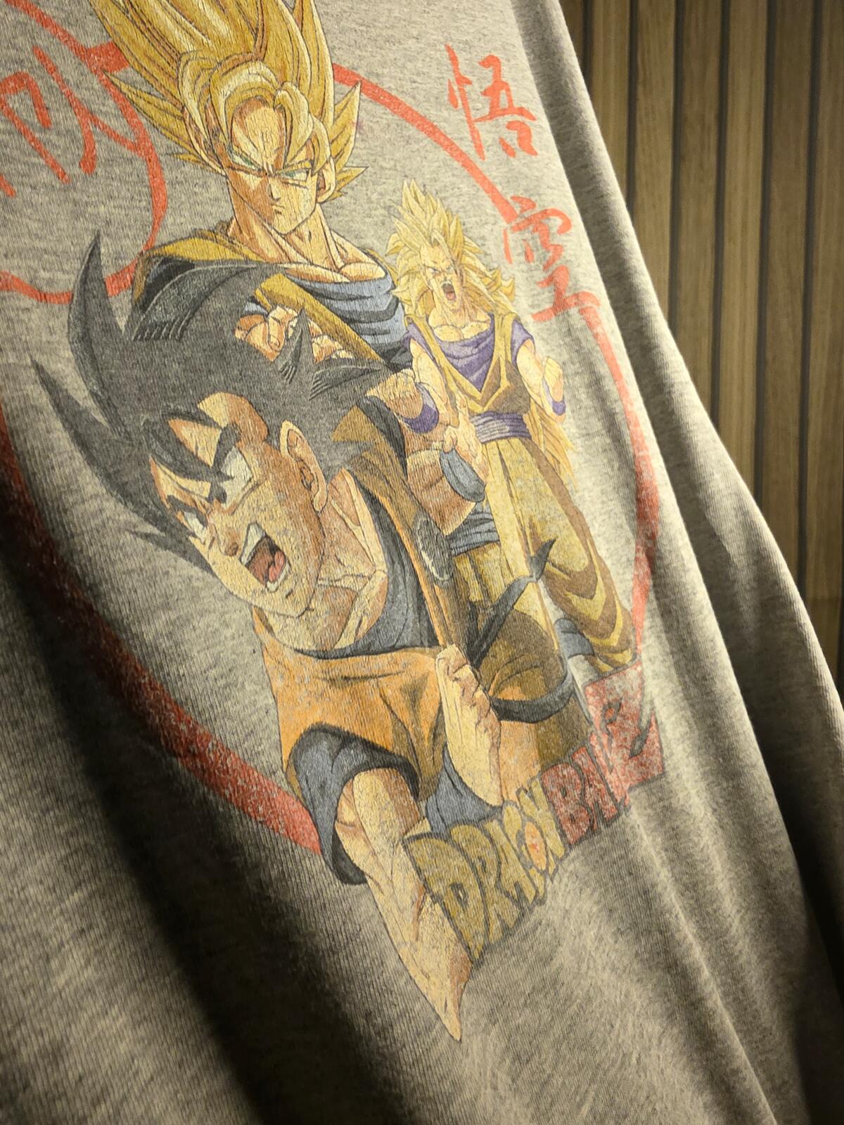 Dragon Ball Z Long Sleeve T-shirt Grey Size Small