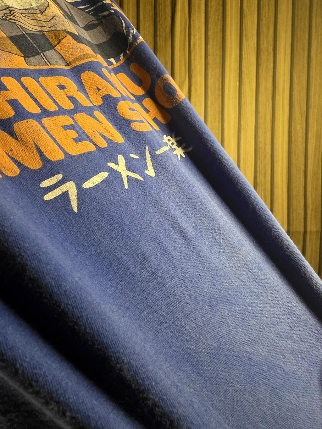 Anime Naruto Ichiraku Ramen Shop Graphic T-Shirt Blue XL