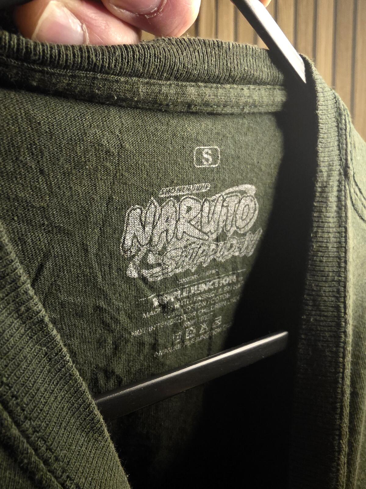Naruto Graphic T-Shirt Ramen Is The Best Pleasure Dark Green Small