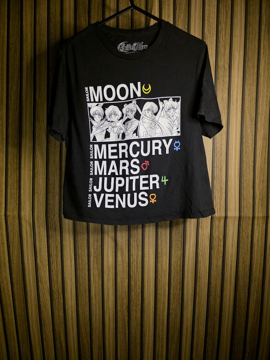Sailor Moon Graphic T-Shirt Black Size S