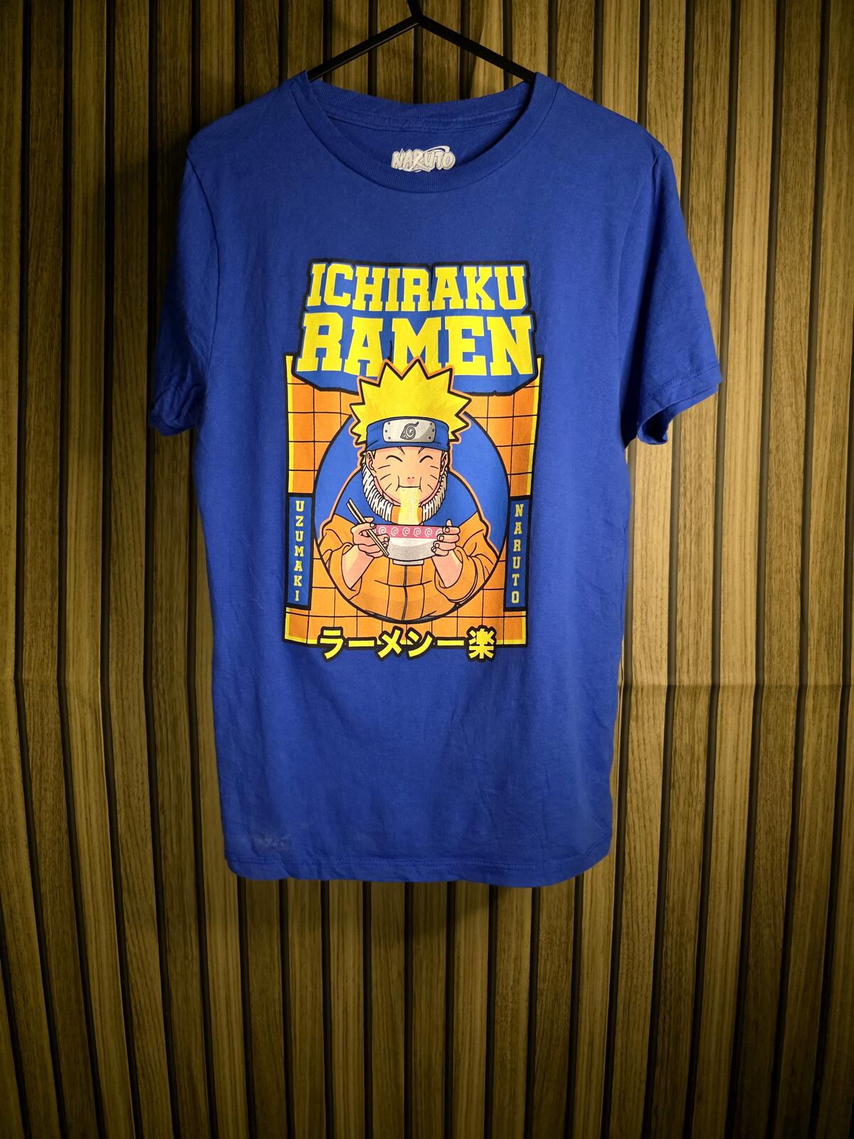 Naruto Ichiraku Ramen Graphic T-Shirt Blue Medium