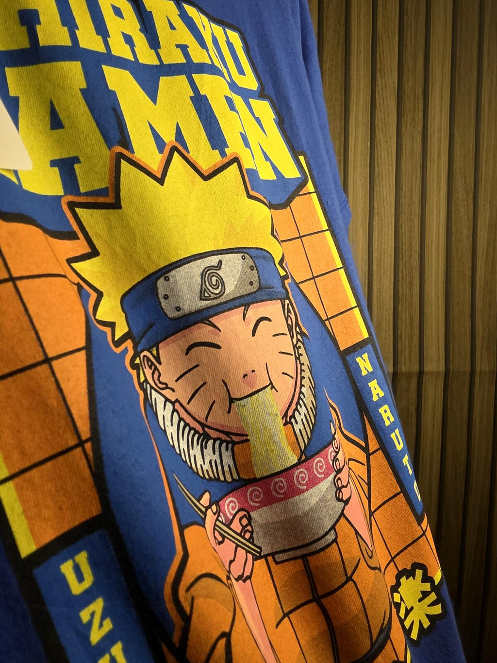 Naruto Ichiraku Ramen Graphic T-Shirt Blue Medium