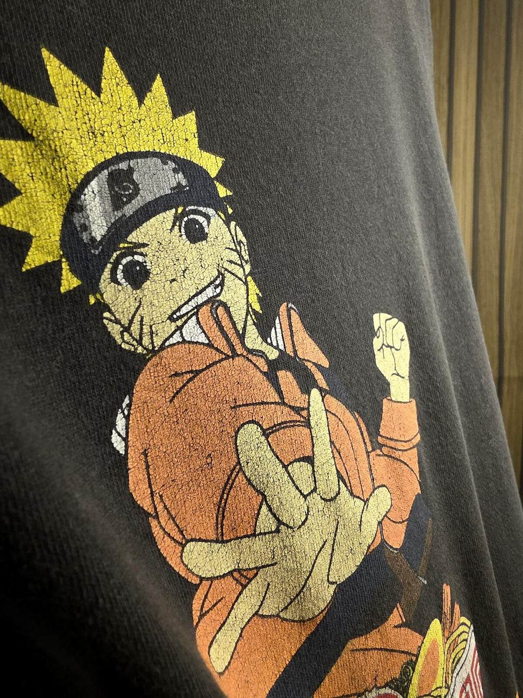 Naruto Graphic T-Shirt Black Size L