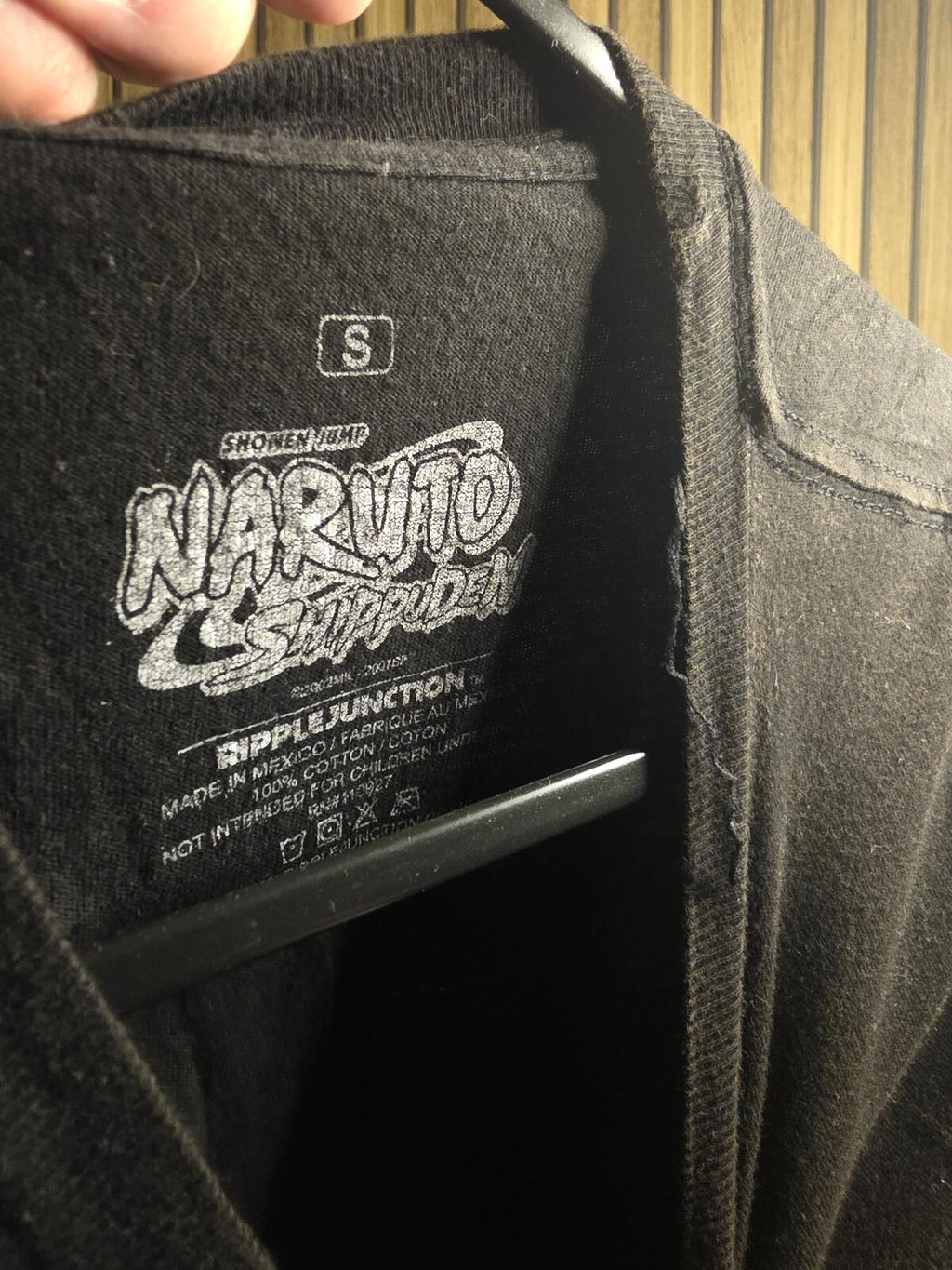 Naruto Shippuden Graphic T-shirt Naruto Uzumaki Black Small