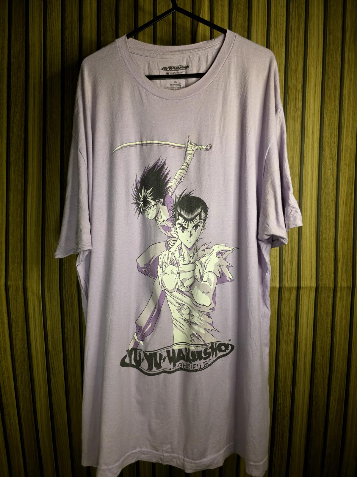 Yu Yu Hakusho Graphic T-Shirt Anime Characters Lavender XL