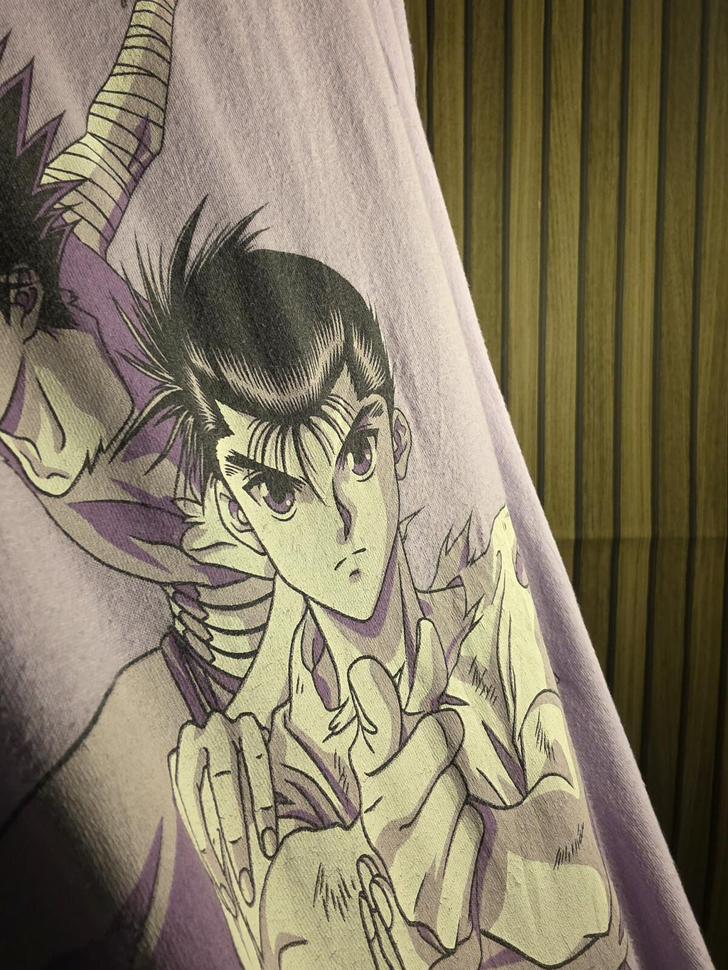 Yu Yu Hakusho Graphic T-Shirt Anime Characters Lavender XL