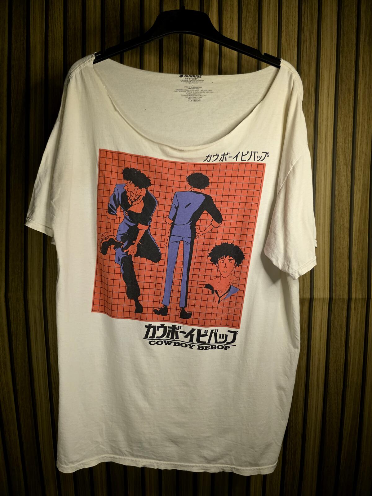 Altered Sunrise Cowboy Bebop Graphic T-Shirt Cream Large