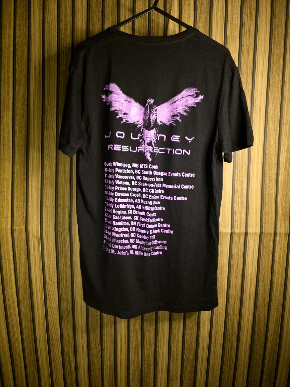 Journey Resurrection Tour Graphic T-Shirt Black Large