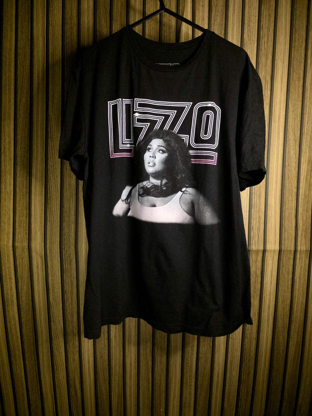 Lizzo Graphic Black Cotton T-Shirt Medium