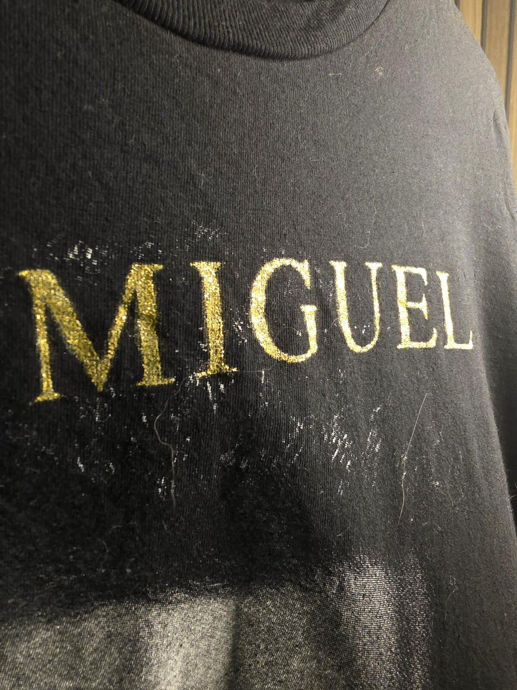 Luis Miguel En Vivo Black Graphic T-Shirt Size L
