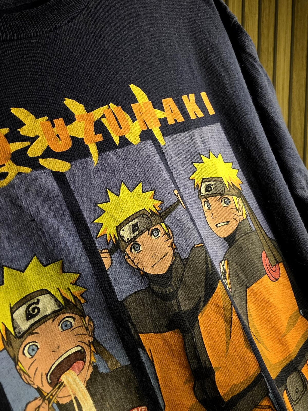 Naruto Shippuden Graphic T-Shirt Naruto Characters Black Large