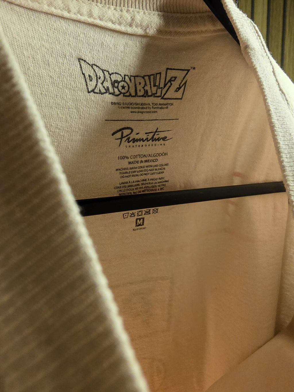 Primitive Dragon Ball Z Graphic T-Shirt Beige Medium