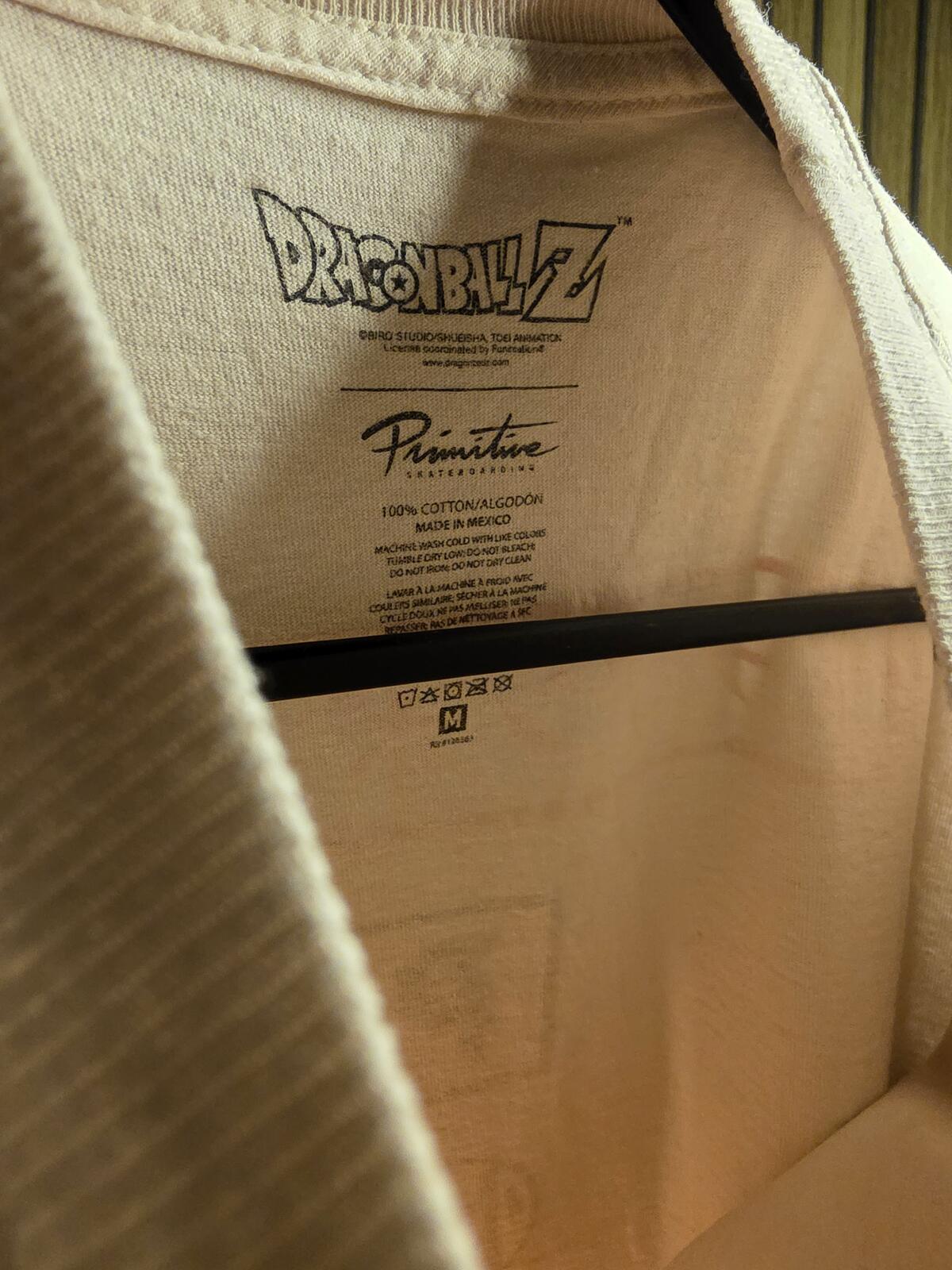 Primitive Dragon Ball Z Graphic T-Shirt Beige Medium