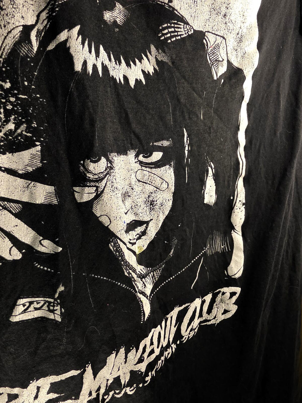 Zombie Makeout Club Black T-Shirt Size S Altered
