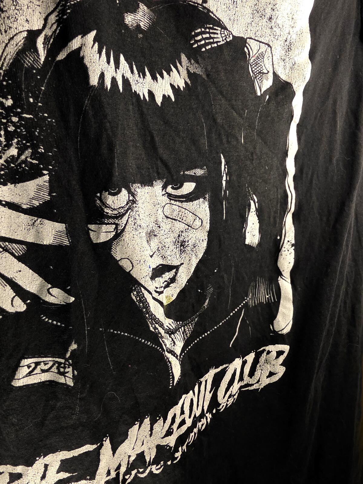 Zombie Makeout Club Black T-Shirt Size S Altered