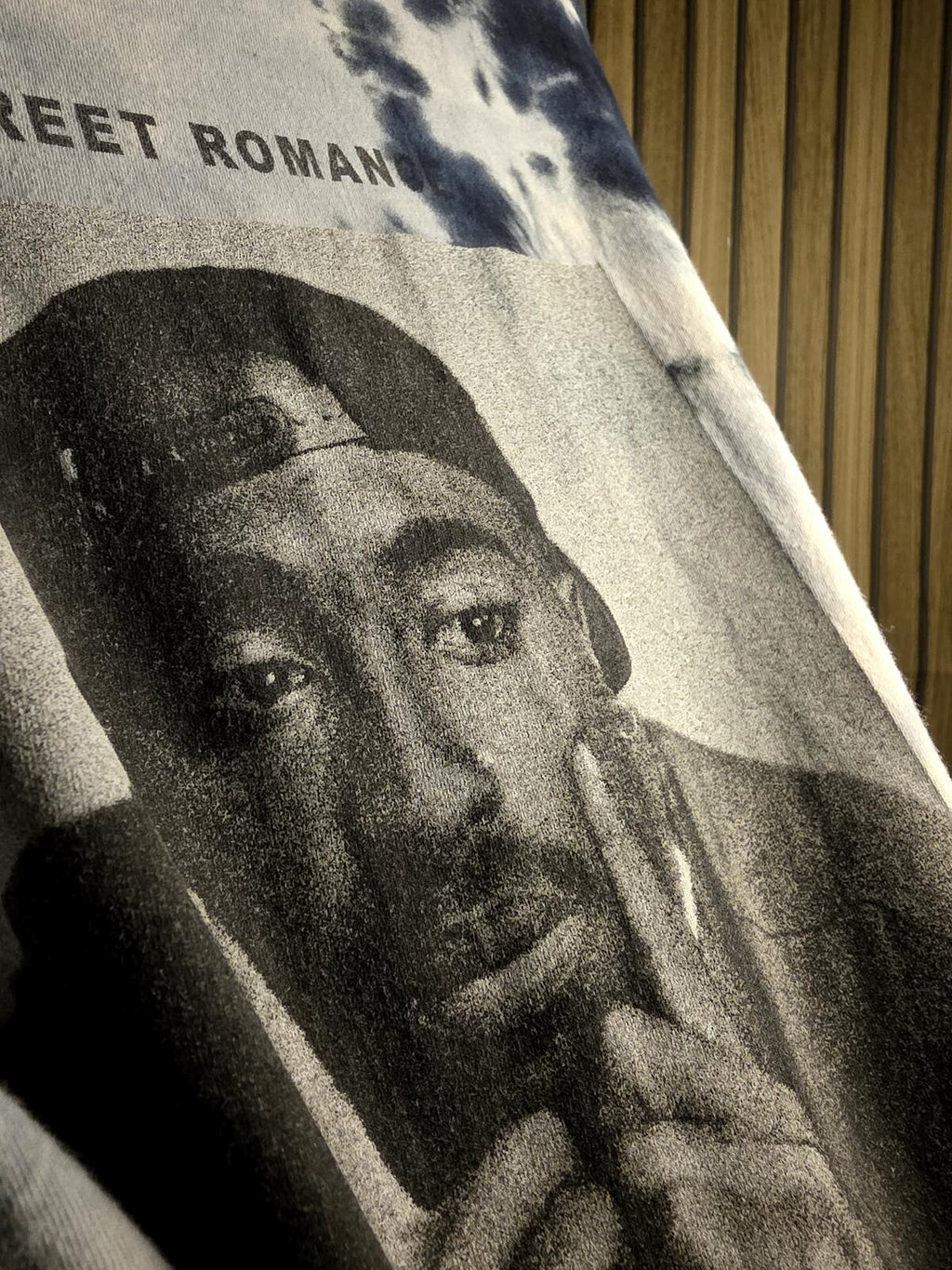 Philos Basic Justice Tupac Black and White Tie-Dye T-Shirt Size S