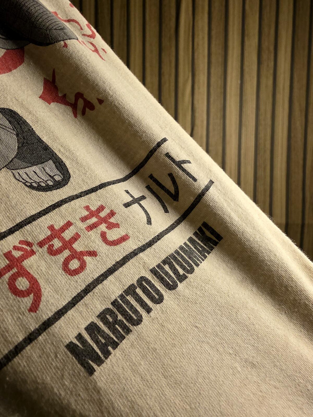 Naruto Uzumaki Graphic T-shirt Cream White Medium