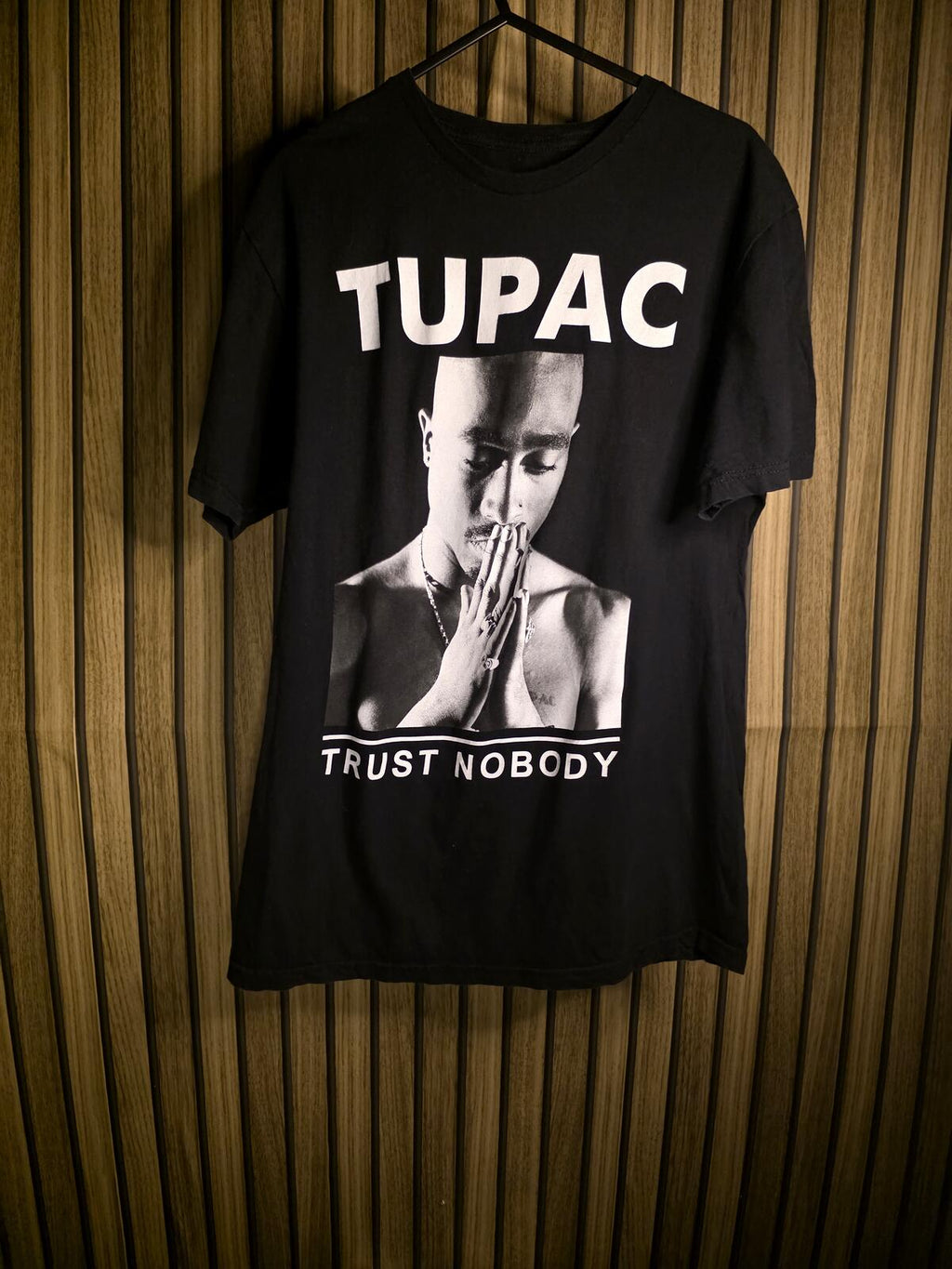 2Pac Tupac Trust Nobody Black Graphic T-Shirt Medium