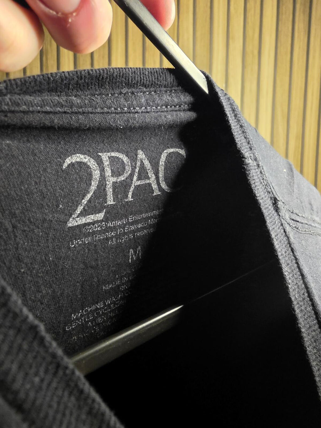 2Pac Tupac Trust Nobody Black Graphic T-Shirt Medium