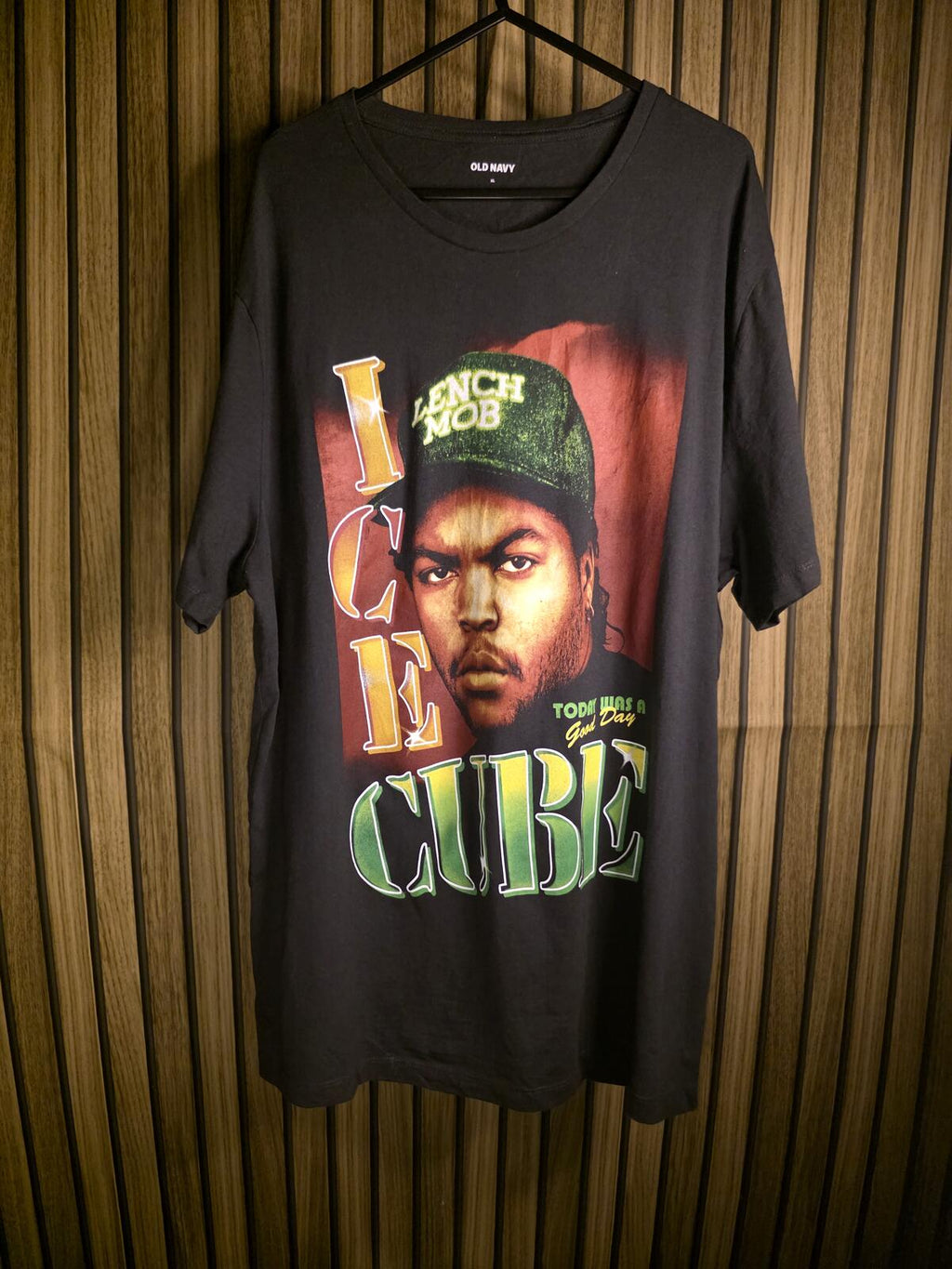 Old Navy Men's Ice Cube Graphic T-Shirt Black XL