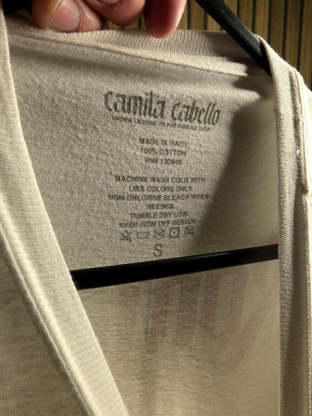 Camila Cabello Your Kiss Is Deadly Graphic T-Shirt White Small
