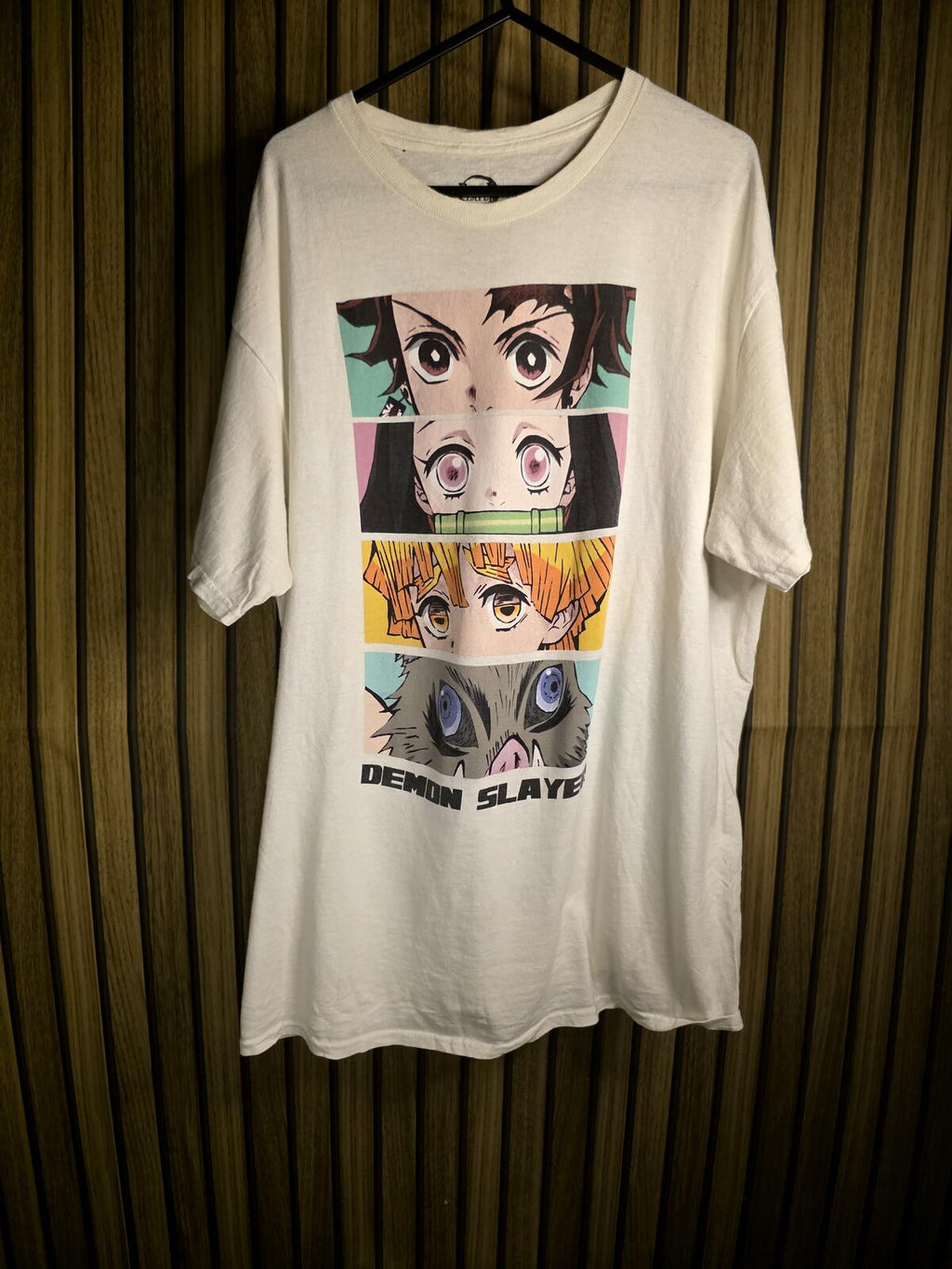 Demon Slayer Anime Graphic T-Shirt White Large