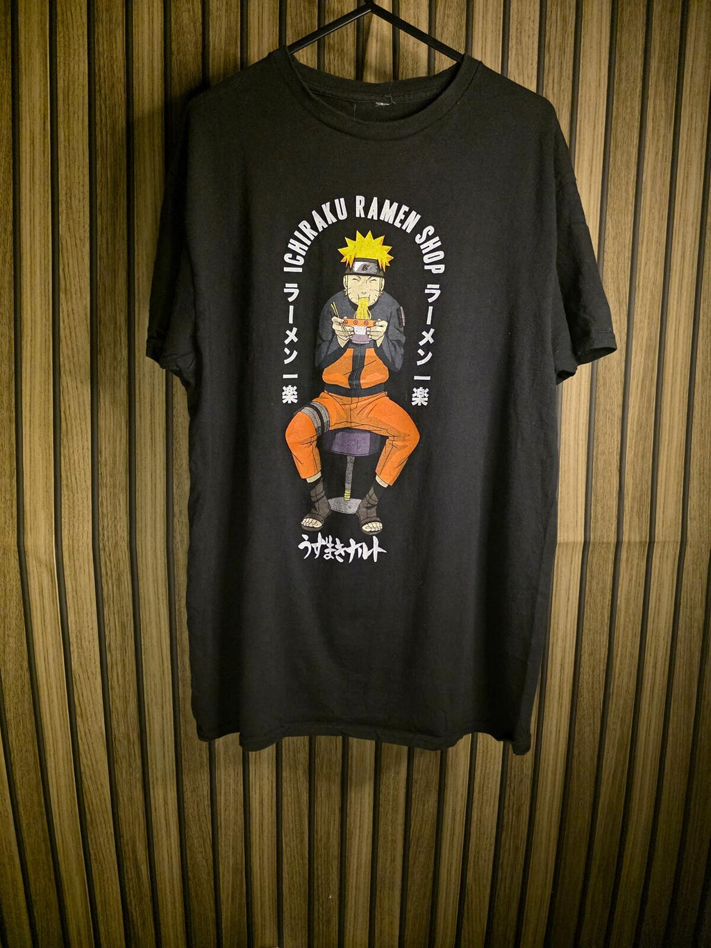Naruto Graphic T-Shirt Black Size M