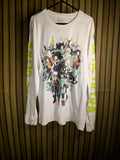 My Hero Academia Long Sleeve T-Shirt White Size S Anime Graphic