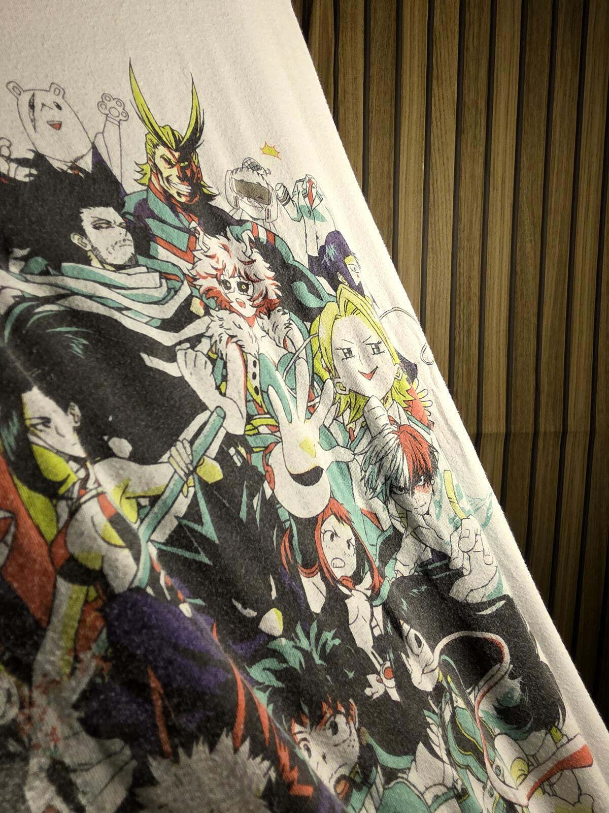 My Hero Academia Long Sleeve T-Shirt White Size S Anime Graphic