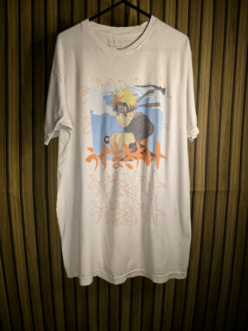 Anime Naruto Graphic T-shirt White Medium