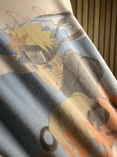 Anime Naruto Graphic T-shirt White Medium