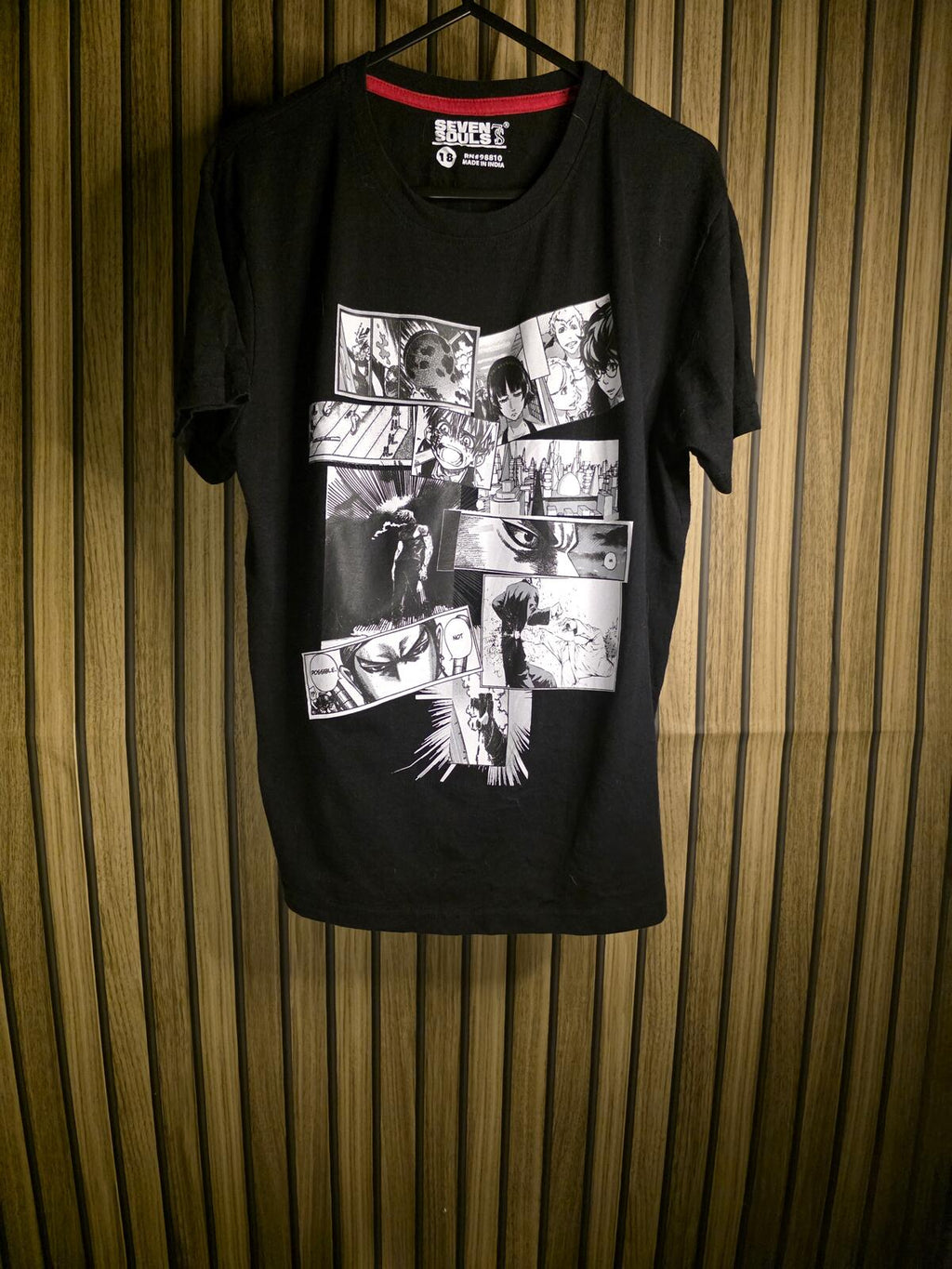 Seventh Avenue Black Manga Graphic T-Shirt 18