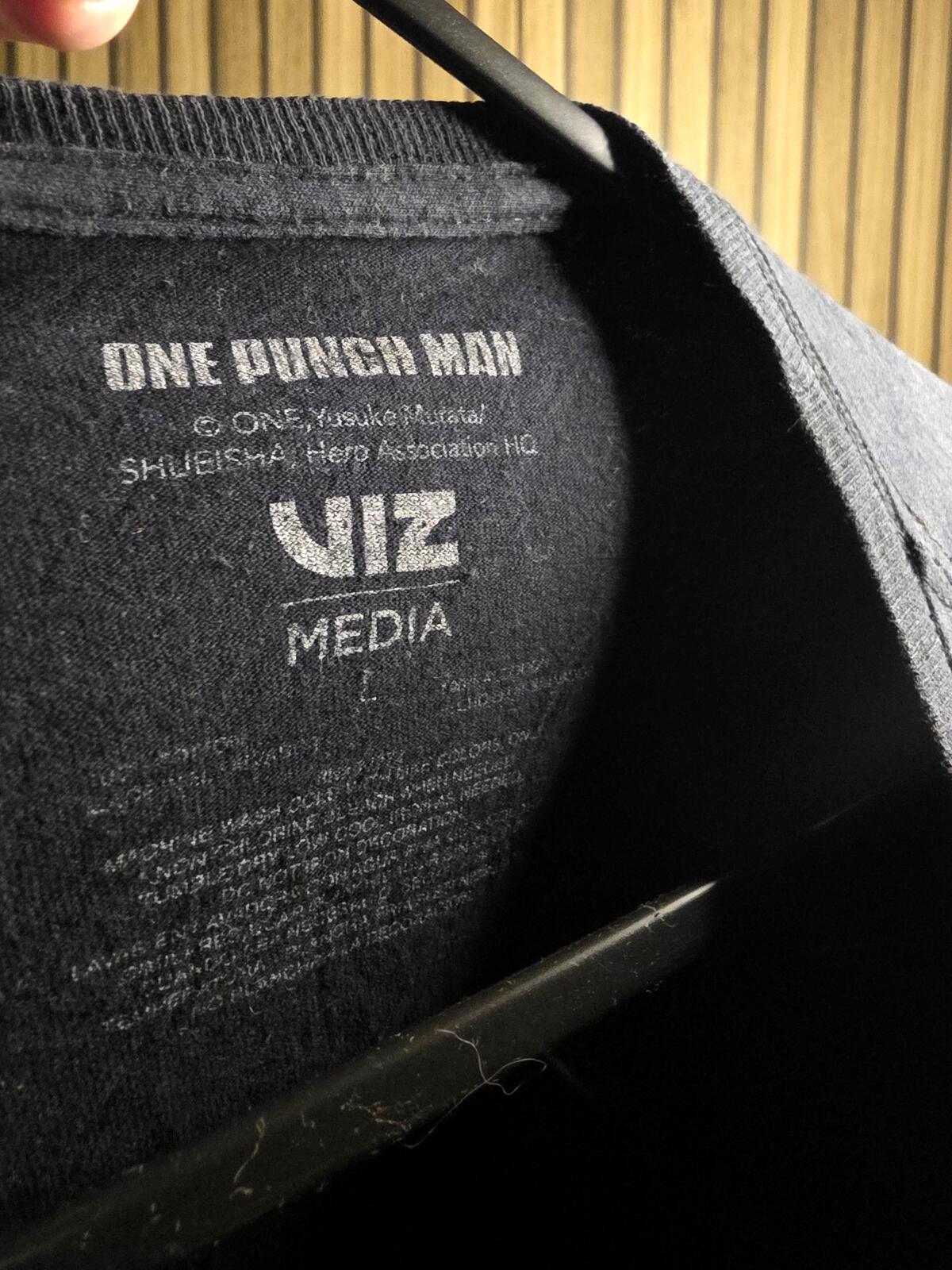 VIZ Media One Punch Man Graphic T-Shirt Black Size L