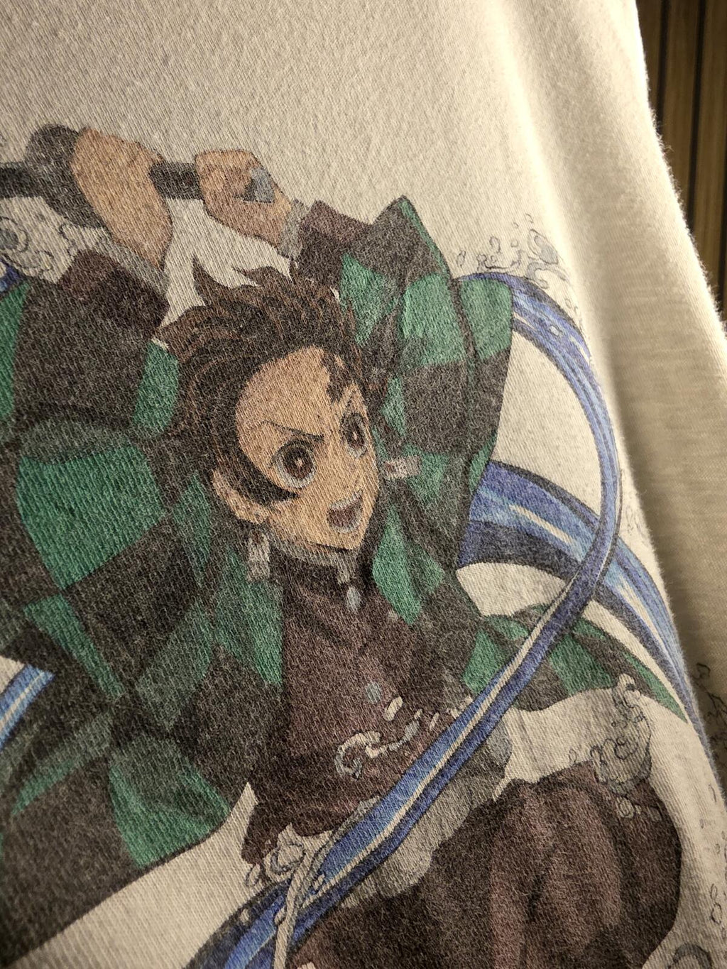 Demon Slayer Tanjiro Graphic T-Shirt White Small