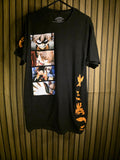 My Hero Academia T-shirt Anime Graphic Black Orange Size M