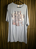 Graphic Print T-Shirt Star Wars The Mandalorian Characters Light Blue Size L