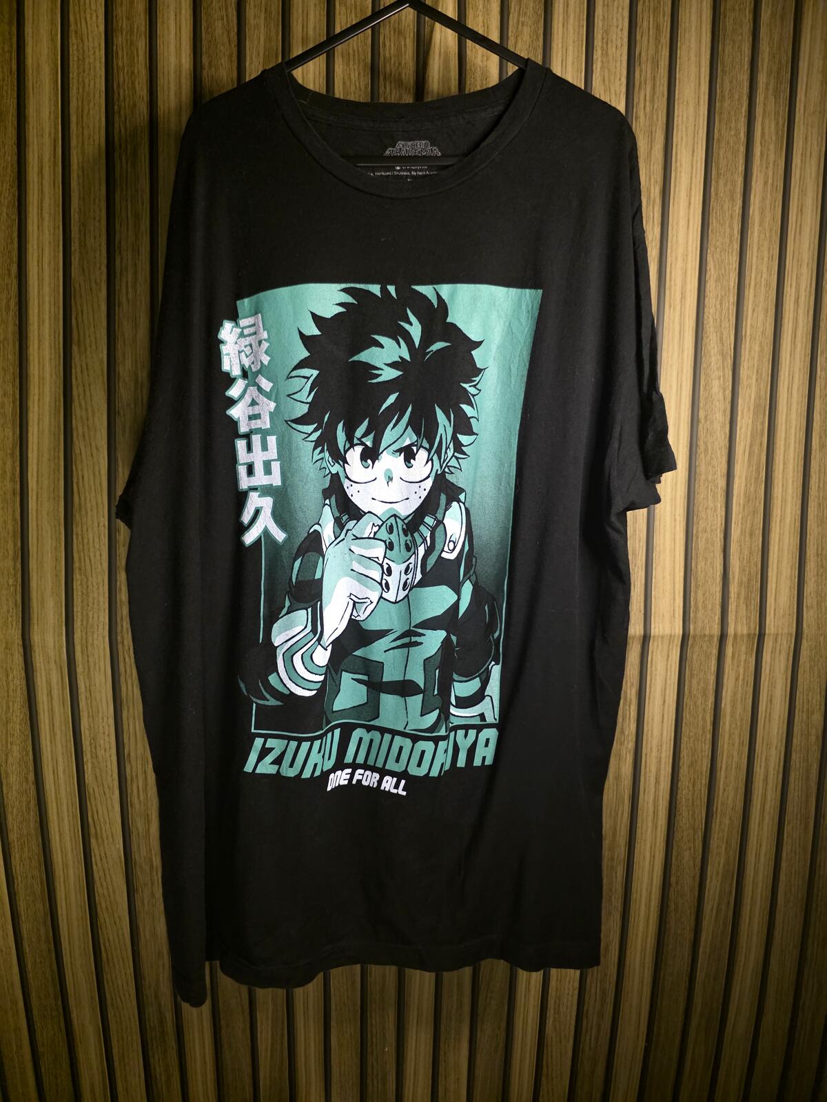 My Hero Academia Izuku Midoriya Graphic T-Shirt Black XL