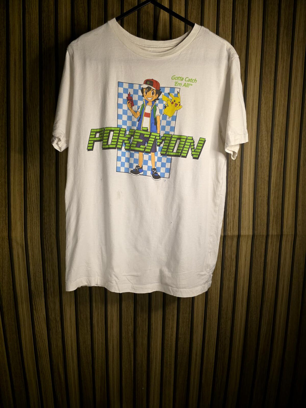 Pokémon Ash Ketchum Graphic T-Shirt White XL